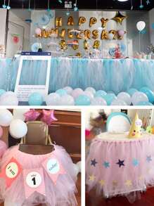 1 Máy Tính Cho Tiệc Gạc Cuộn Voan Váy Lưới Lưới Nền Tự Làm Lưới Cuộn - Hồng - Xem 3