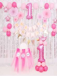 1 Máy Tính Cho Tiệc Gạc Cuộn Voan Váy Lưới Lưới Nền Tự Làm Lưới Cuộn - Hồng - Xem 4