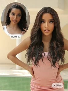 Peluca sintética largo rizado - Multicolor - Ver 3