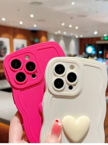 Vỏ điện thoại trang trí hình trái tim 2 chiếc - Nhiều màu - Xem 2