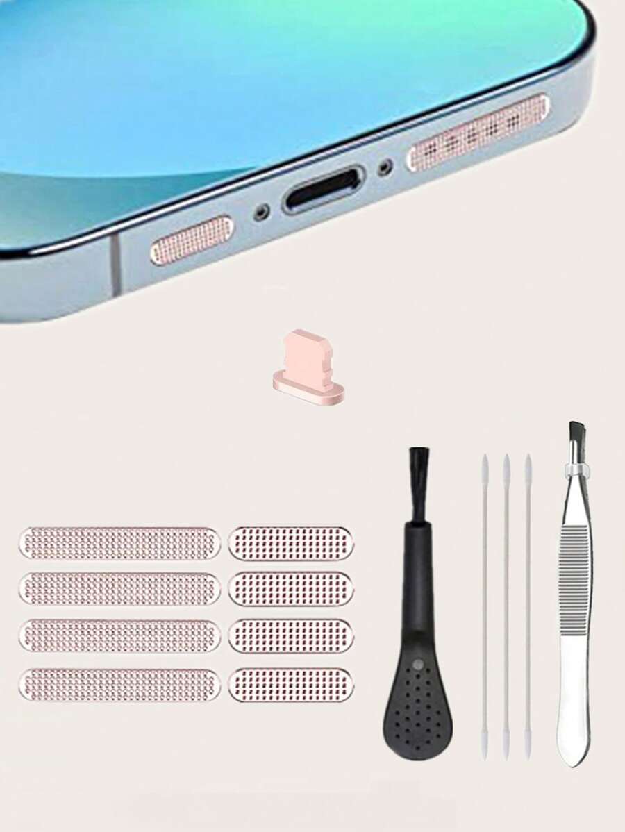 38入組手機充電器端口防塵網狀防塵塞套裝 - 彩色 - 查看 1