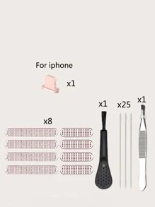 38入組手機充電器端口防塵網狀防塵塞套裝 - 彩色 - 查看 7