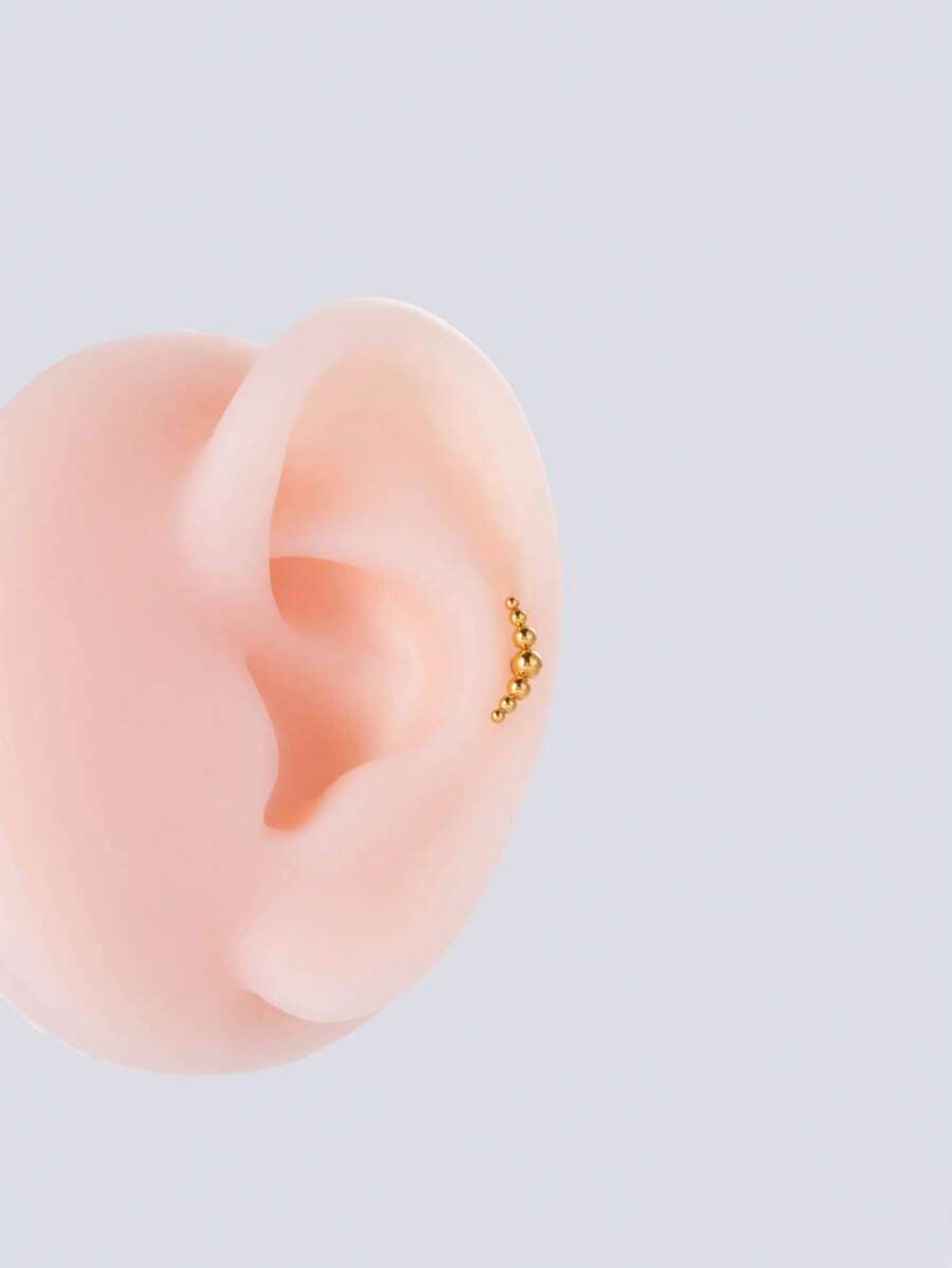 1 vòng bít tai tối giản - Vàng - Xem 1