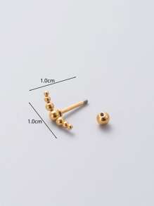 1 vòng bít tai tối giản - Vàng - Xem 3