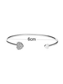 1pc Fashion Rhinestone Bangle Bracelet (Excluding Gift Box)