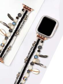 珠子裝飾錶帶適用於Apple Watch - 彩色 - 查看 5