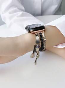 珠子裝飾錶帶適用於Apple Watch - 彩色 - 查看 6