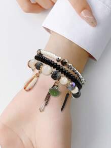 珠子裝飾錶帶適用於Apple Watch - 彩色 - 查看 7