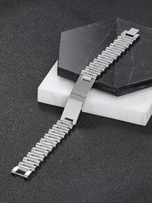 男士極簡手環 - 銀色 - 查看 2