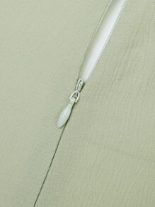 Hauture Puff Sleeve Cut Out Wide Leg Jumpsuit - Mint Green - View 6