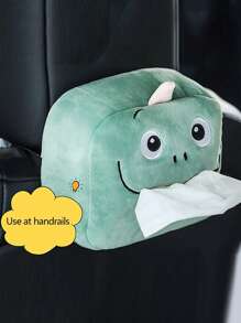 卡通恐龍設計汽車紙巾盒 - 彩色 - 查看 3