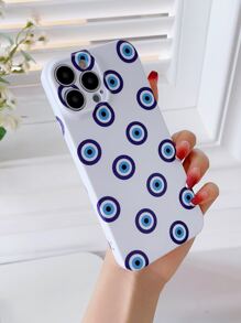 Evil Eye Pattern Phone Case - Multicolor - View 2