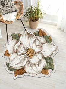 Tapete antideslizante con diseño floral, decoración para habitación - Multicolor - Ver 1