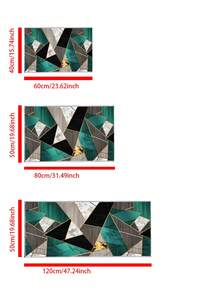 1pc Geometric Pattern Kitchen Rug - Multicolor - View 3