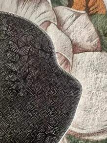 Tapete antideslizante con diseño floral, decoración para habitación - Multicolor - Ver 7