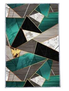 1pc Geometric Pattern Kitchen Rug - Multicolor - View 5