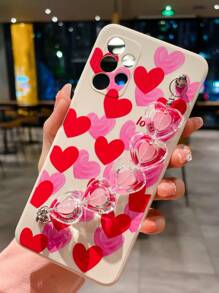 心形图案手机壳，带手带，兼容 15/15 Plus/15 Pro/15 Pro Max，国际版，非国内版 - 彩色 - 查看 4