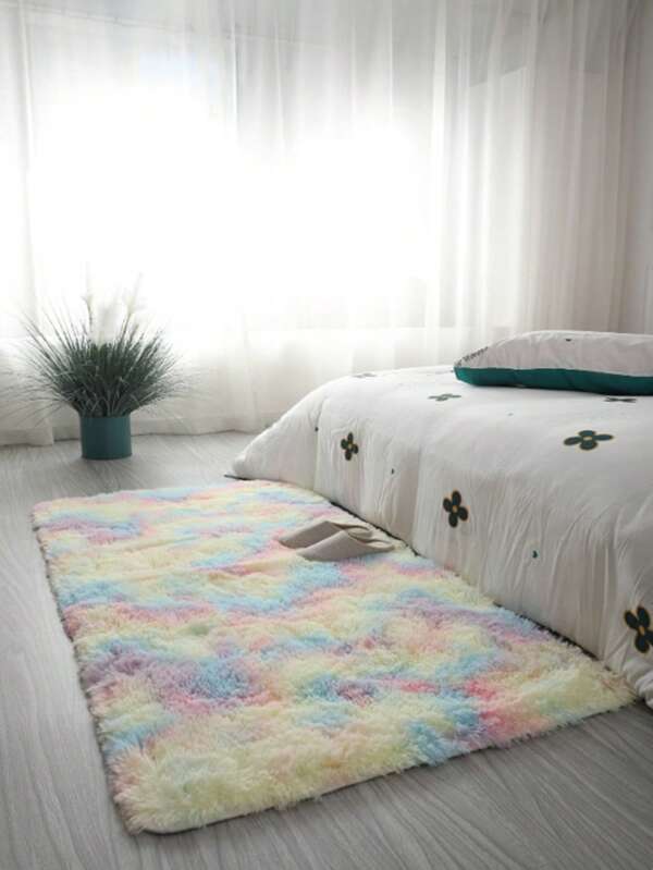 Tie Dye Anti-slip Rug,Nordic Carpet, Living Room Sofa Coffee Table Blanket, Bedroom Bedside Soft Full Room Plush Floor Mat