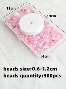 1 hộp Trái tim DIY & 1 cuộn DIY Threader - Hồng - Xem 3