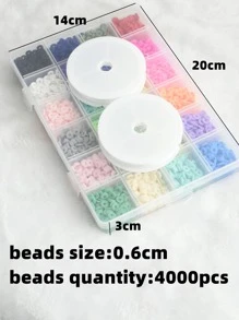 1 bộ Màu Ngẫu Nhiên Đính Hạt Phụ Kiện Trang Sức DIY & 2 cuộn/bộ Đường Chỉ May - Nhiều màu - Xem 7