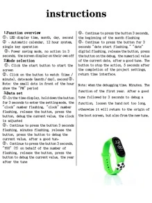 1入組足球裝飾LED電子錶 - 綠色 - 查看 5