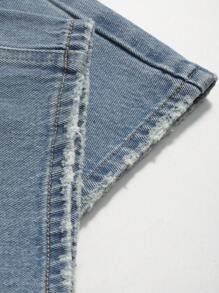 DAZY High Waist Straight Leg Jeans - Medium Wash - View 3