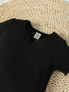 Tops em bé Xù nhỏ Gân đan màu trơn - Nhiều màu - Xem 7