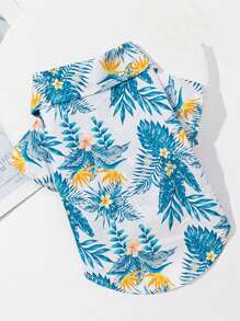 A Lightweight Polyester Hook And Loop Hawaiian Style Shirt For Cats And Dog Costume, Suitable For Small Cats And Dog Clothes To Wear At Home And Outdoors In All Seasons (The Product Is Small In Size, It Is Recommended To Purchase 1-2 Sizes Larger) - Multicolor - View 2