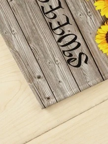 Sunflower Print Floor Mat - Multicolor - View 3