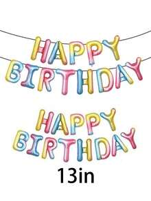 1set Letter Design Decorative Balloon - Multicolor - View 2