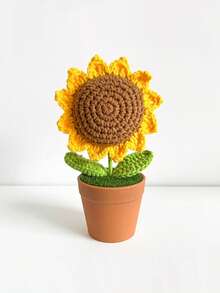 1入組織物裝飾用品現代盆花設計裝飾物件 - 咖啡棕 - 查看 5