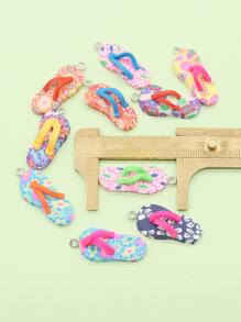 花卉圖案家居拖鞋DIY吊墜 - 彩色 - 查看 5