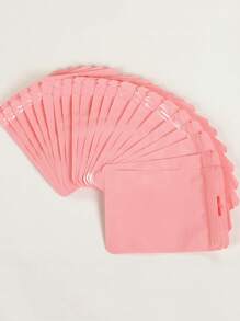 20入組素色迷你包裝袋辦公室學校用簡單多用途包裝袋 - 粉色 - 查看 1