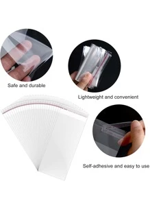 1 pieza Bolsa de embalaje transparente - transparente - Ver 3