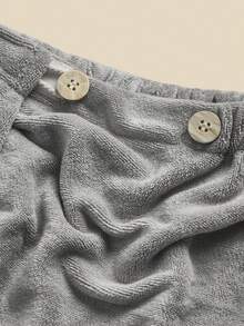 2nd Generation Quick Dry Microfiber Adjustable Spa Bath Body Wrap Towel Holiday Gift - Grey - View 7