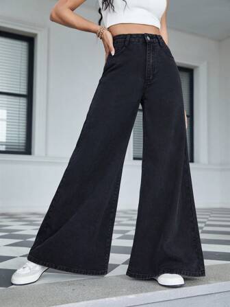 High Waist Wide Leg Jeans