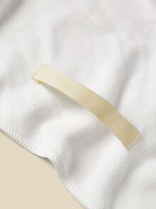 SHEIN BASIC LIVING Khăn lau tóc sợi nhỏ khô nhanh thế hệ thứ 2, dành cho tóc/mặt/cơ thể - trắng - Xem 9