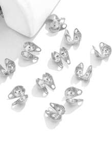 50 Cái/bộ Thời Trang Bằng Thép Không Gỉ Tự Làm Phụ Kiện Trang Sức Dành Cho Nữ Cho Tự Làm Trang Sức Làm - Bạc - Xem 2