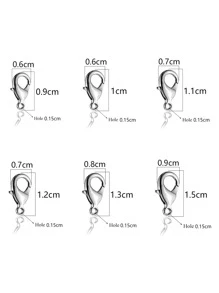 20pcs/set Fashionable Stainless Steel DIY Lobster Clasp For Women For DIY Jewelry Making