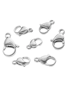 20pcs/set Fashionable Stainless Steel DIY Lobster Clasp For Women For DIY Jewelry Making