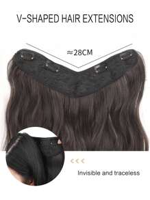 Clip Trong Phần mở rộng tóc tổng hợp sóng cơ thể trung bình - màu đen - Xem 3