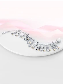 Colgante DIY con diseño de flor - Beis - Ver 1