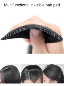 2 chiếc Topper tóc tổng hợp ngắn thẳng - màu đen - Xem 3