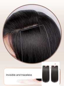 2 chiếc Topper tóc tổng hợp ngắn thẳng - màu đen - Xem 6