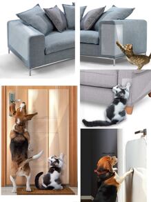 1 miếng đệm bảo vệ sofa thú cưng trong suốt cho mèo để tránh trầy xước - Trong sáng - Xem 2