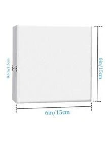 6pcs Solid Color Square Painting Canvas, Simple Multi-Purpose Canvas Board For Painting Back To School,Back To School,School Supplies