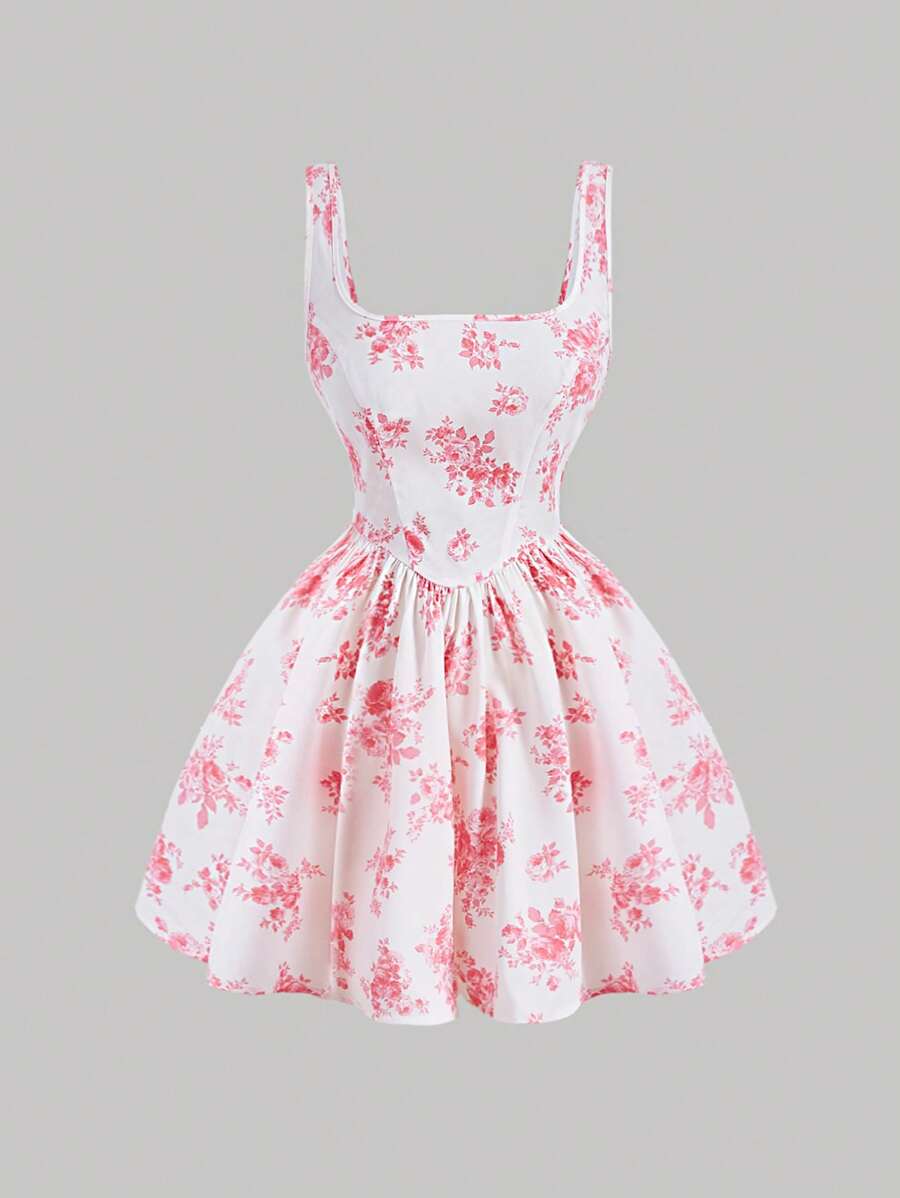 SHEIN MOD 印花洋裝 - 彩色 - 查看 1