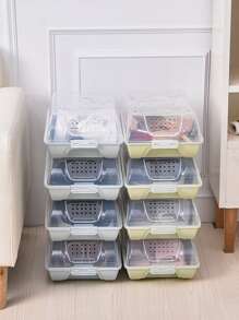 1pc PP Shoes Storage Box - Baby Blue - View 1