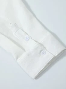 Manfinity Hypemode Nam Túi Kép Nút phía trước Ngoại cỡ Áo sơ mi Without Tee - trắng - Xem 4