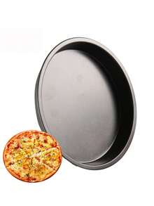 1pc Plain Pizza Pan - Black - View 4